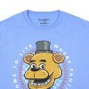 Seven Times Six Five Nights At Freddy's Shirt Men's Freddy Fazbear's Pizza Graphic Top Blue - 3 of 4