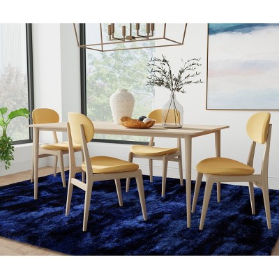 Indochine Dark Blue Hand-Tufted Shag Area Rug