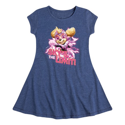 Girls' - Paw Patrol - Skys The Limit Fit & Flair Cap Sleeve Dress - image 1 of 4