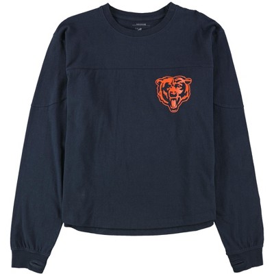 G-III Sports Womens Chicago Bears Graphic T-Shirt, Blue, Medium