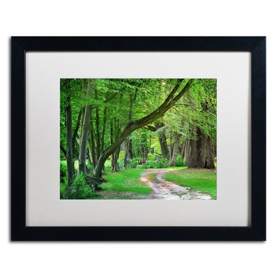 Philippe Sainte-Laudy Green Landscape Framed Canvas Print