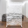 DSVIMOY Outdoor & Indoor Privacy Screen, Freestanding Decorative Privacy Screen for Deck Balcony Patio, White, 48"*76"*16" - 2 of 4