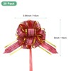 Unique Bargains Plastic Gold Edge Glossy Durable Ribbon Pull Bows 20 Count - 2 of 4