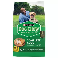 Purina Dog Chow with Real Chicken Adult Complete & Balanced Dry Dog Food - 18.5lbs