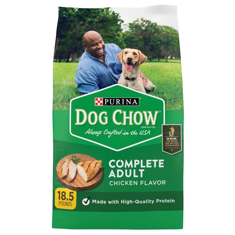 Purina Dog Chow with Real Chicken Adult Complete & Balanced Dry Dog Food, 1 of 8