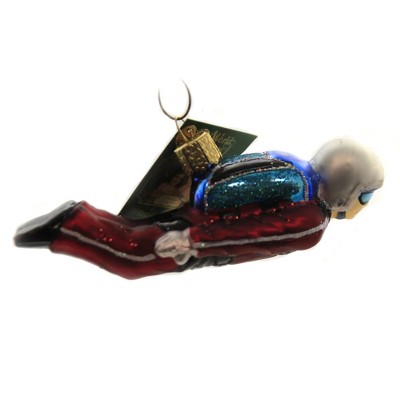 Old World Christmas 1.5 Inch Skydiver Ornament Plane Jump Floating Tree Ornaments