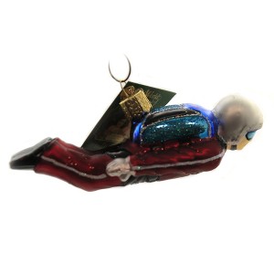 Old World Christmas 1.5 Inch Skydiver Ornament Plane Jump Floating Tree Ornaments - 1 of 3