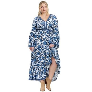 blu moon maxi dress Blue Moon Two Layer Maxi Dress