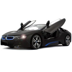 AZ  Import 1:14 RC BMW i8 Authentic w/Open Doors RC Car Black - 1 of 3
