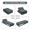 NicBex Convertible Sleeper Chair,Modern Multi-Function Folding Sofa Bed with Storage Pocket,Couches with USB Port for Living Room,Dark Blue - 4 of 4