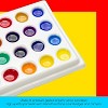 MEEDEN 24-Well Ceramic Watercolor Paint Palette with Cover, Porcelain Mixing Artist Palette 6 by 4-1/2 inch - 3 of 4