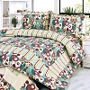 Slickblue Floral 3PC Cotton Quilt Set, Vermicelli Quilted with Circles Pattern, Full/Queen, Includes Shams - 2 of 4