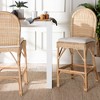bali & pari 2pc Bilu Rattan Bar Stool Set Natural - 3 of 4