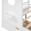 KTMBDW House Bed, Wood Kids House Bed with Roof, 2 Drawers and Storage Shelves, Bed Frame for Toddlers Teens Girls Boys, No Box Spring Needed - 4 of 4