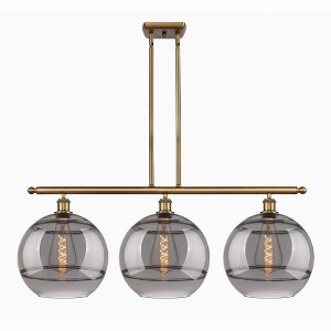 Rochester - 3 Light Stem Hung Island In Industrial Style-13.88 Inches Tall and 38.5 Inches Wide - 1 of 1
