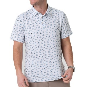 Burlebo Men's Performance Short Sleeve Polo Golf Shirt - 1 of 4