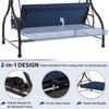 Anybear Deep Blue Outdoor Reclining Swing - 4 of 4