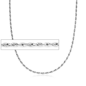 Ross-Simons 3mm Sterling Silver Rope Chain Necklace - 1 of 3