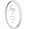 Creative Products Happy in a Million Little Ways 20 x 20 Round White Framed Print - 2 of 4