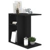 Clihome Modern Rectangular Design Artisan Oak Side Table, with 2 Shelves for Versatile Use - 3 of 4