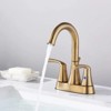 LunaLulink 2 Handle Bathroom Faucet Gold, 4-Inch Bathroom Sink Center Faucet with Pop-Up Drain Plug 2 Hole - 2 of 4