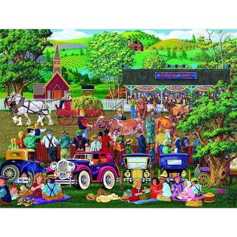 Sunsout State Fair Picnics 300 pc   Jigsaw Puzzle 38724 - image 1 of 4