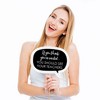 Big Dot of Happiness Funny Black and White Graduation Party Photo Booth Props Kit - 10 Piece - 2 of 4