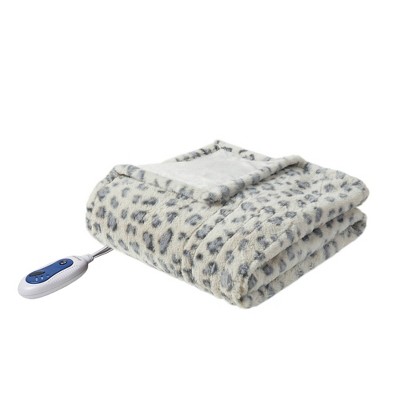 Leopard best sale heated throw