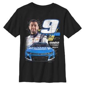Boys Hendrick Motorsports Chase Elliott Racing Car 9 Photo T Shirt - 1 of 4