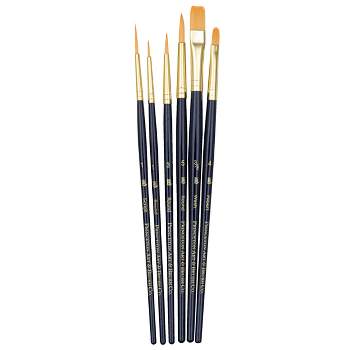 Princeton 9132 Economy Assorted Trim Paint Brush Set, Assorted Size, Blue, set of 6