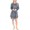 Ocean Pacific Women's Waffle Knit Long Sleeve Sleepshirt - 2 of 4