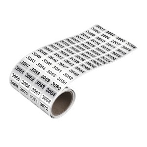 Unique Bargains Office Warehouse Self-Adhesive Consecutive Number Sticker Labels - 1 of 4