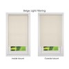 Linen Avenue Cordless Light Filtering Roller Shade, Beige and Taupe (Arrives 1/4" Narrower) - 4 of 4