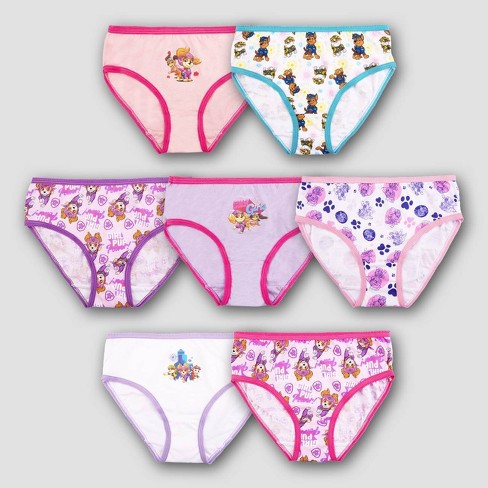 Nickelodeon Girls' Panties 7 Pack 