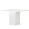 Resenkos Computer Desk, Office Desk, Study Desk,Square Conference Table, 35" Small Meeting Table,White - 4 of 4