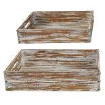 Park Designs Distressed Wood Table Crates Set of 2