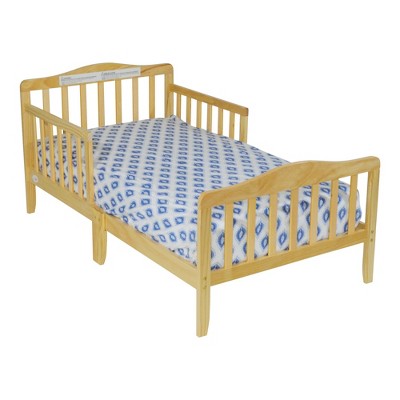 Infurnic Beds, Toddler Single Bed with Safety Guardrails and Headboard, Low To Floor Design for Toddler Children, Browm, 70"*36"*27"