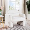 XINGHANZHENXUAN Modern Accent Chair with Pillow, Cozy Single Sofa Armchair for Living Room, Bedroom & Study - 3 of 4