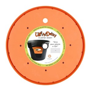 Bloem Ups-A-Daisy 14" Round Planter Lift Insert, Orange - 1 of 4