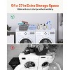 VEVOR Washer Dryer Countertop, 54" x 27" Wooden Washer and Dryer Countertop, Water-Resistant Laundry Machine Topper Cover with Anti-Slip Pads,White - 4 of 4