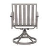 Cesicia  2Pcs 22.8'' x 26.2'' x 35'' in Aluminum Rotating Armchair With Seat Cushion For Living Room, Bedroom, Office, Brown&Gray - 3 of 4