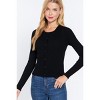 Slickblue Women's Long Sleeve Crew Neck Cardigan, Classic Knit Layering Sweater, 4 Color Options, Size S-L - 2 of 4