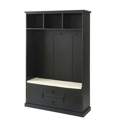 NicBex 47.2 inch Hall Tree for Hallway,Modern Coat Racks with 3 Hooks and Storage Bench,Entryway Furniture for Hallway,Living Room,Bedroom