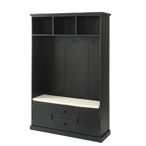 NicBex 47.2 inch Hall Tree for Hallway,Modern Coat Racks with 3 Hooks and Storage Bench,Entryway Furniture for Hallway,Living Room,Bedroom - 1 of 4