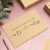 Paper Junkie 120-Count Wedding Thank You Cards with Kraft Paper Envelopes Bulk, Mr & Mrs Thank You Notes, 4" x 6" - 2 of 4