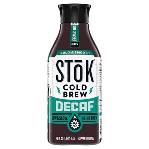 SToK Decaf Unsweetened Cold Brew Coffee - 48 fl oz - 1 of 4