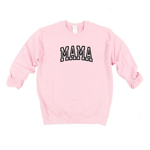 Simply Sage Market Women s Graphic Sweatshirt Embroidered Mama S Light Pink