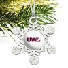 University of Wisconsin - La Crosse University Secondary Logo Metal Snowflake Christmas Tree Holiday Ornament - 2 of 3