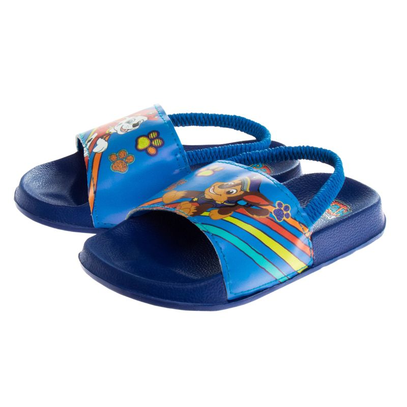 Nickelodeon Paw Patrol Kids Boys Girls Flip Flop Summer Beach Slide Sandals with back strap (Sizes 5-12 Toddler/Little Kid), 4 of 8