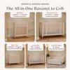 Babyletto Rolli 9-in-1 Convertible All-Stages Crib with Bassinet & Toddler Bed Kits - 3 of 4